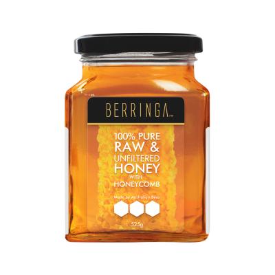 Berringa 100% Pure Raw & Unfiltered Honey with Honeycomb 525g